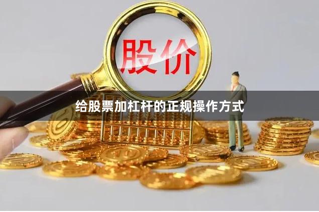 给股票加杠杆的正规操作方式